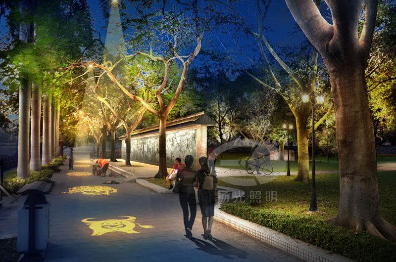 城市公園景觀照明設計效果圖